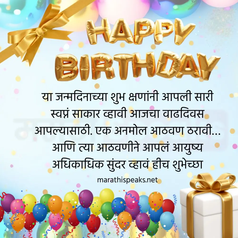 Birthday Wishes In Marathi